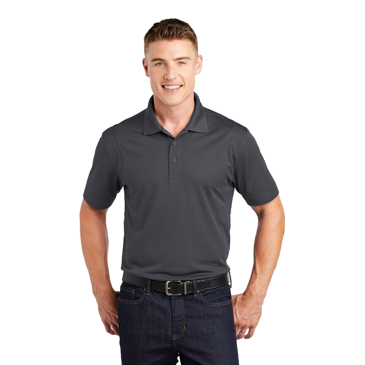 Sport-Tek Micropique Sport-Wick Embroidered Polo - Deep Red