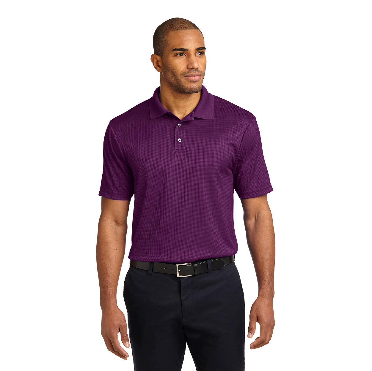 Port Authority Performance Fine Jacquard Embroidered Polo - Rich Red