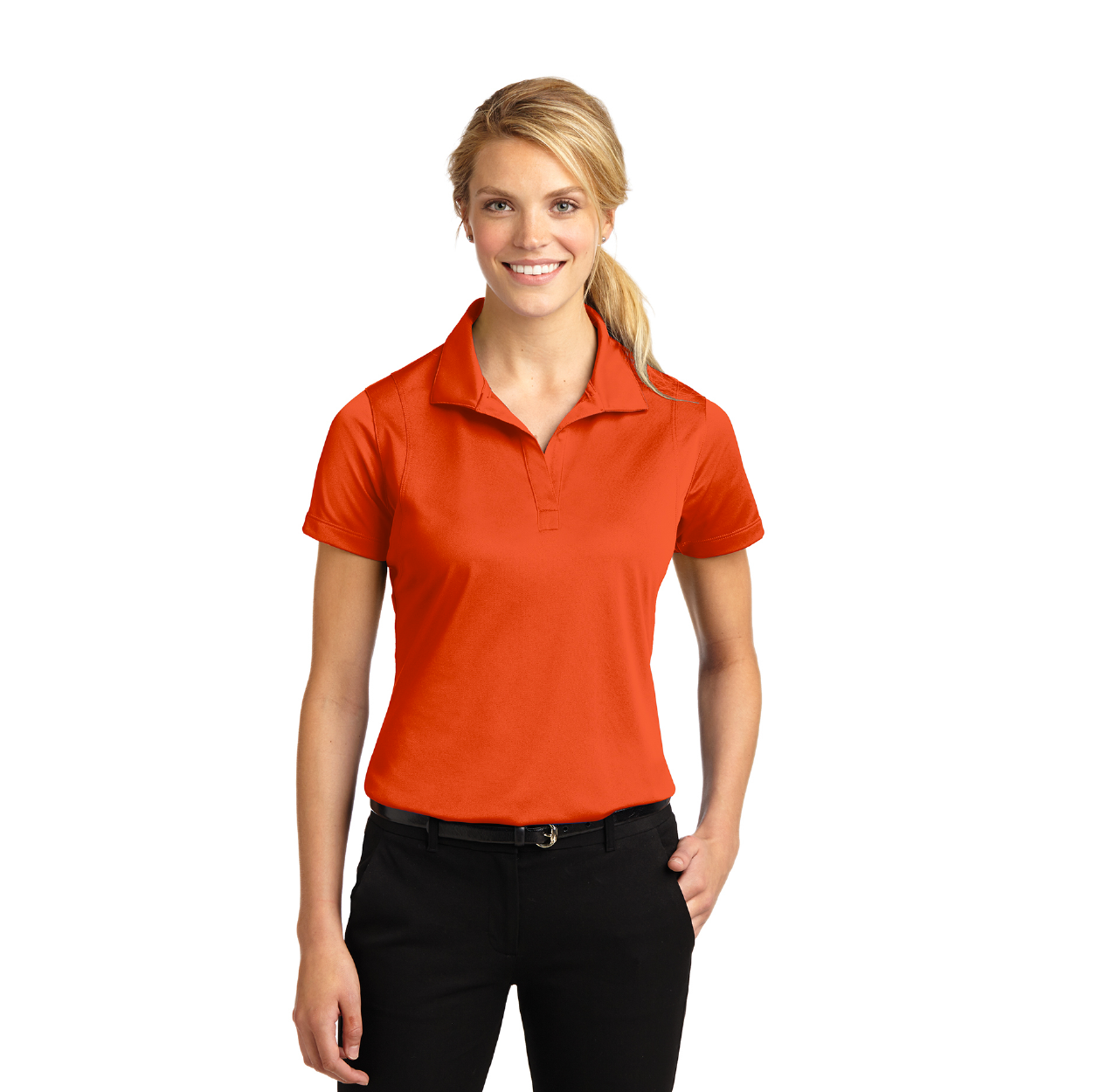 Sport-Tek Women's Micropique Sport-Wick Embroidered Polo - Grey Concrete