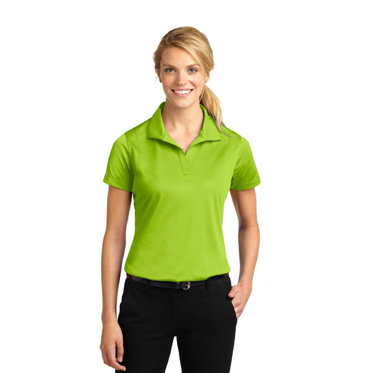 Sport-Tek Women's Micropique Sport-Wick Embroidered Polo - Kelly Green