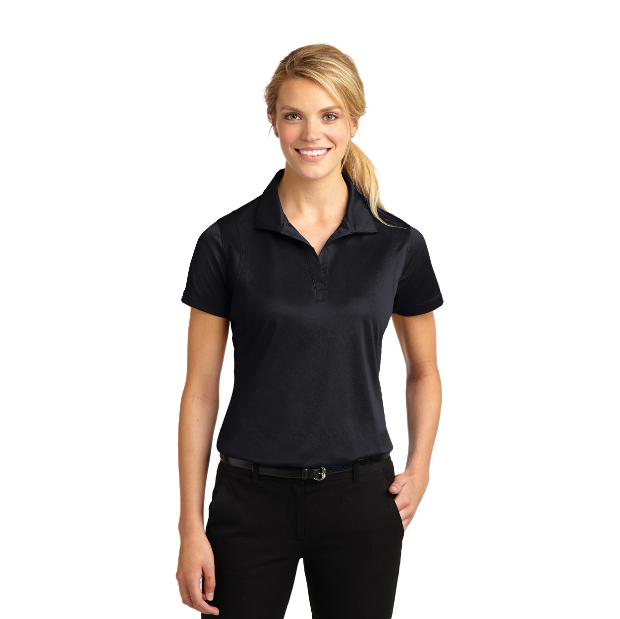 Sport-Tek Women's Micropique Sport-Wick Embroidered Polo - True Red