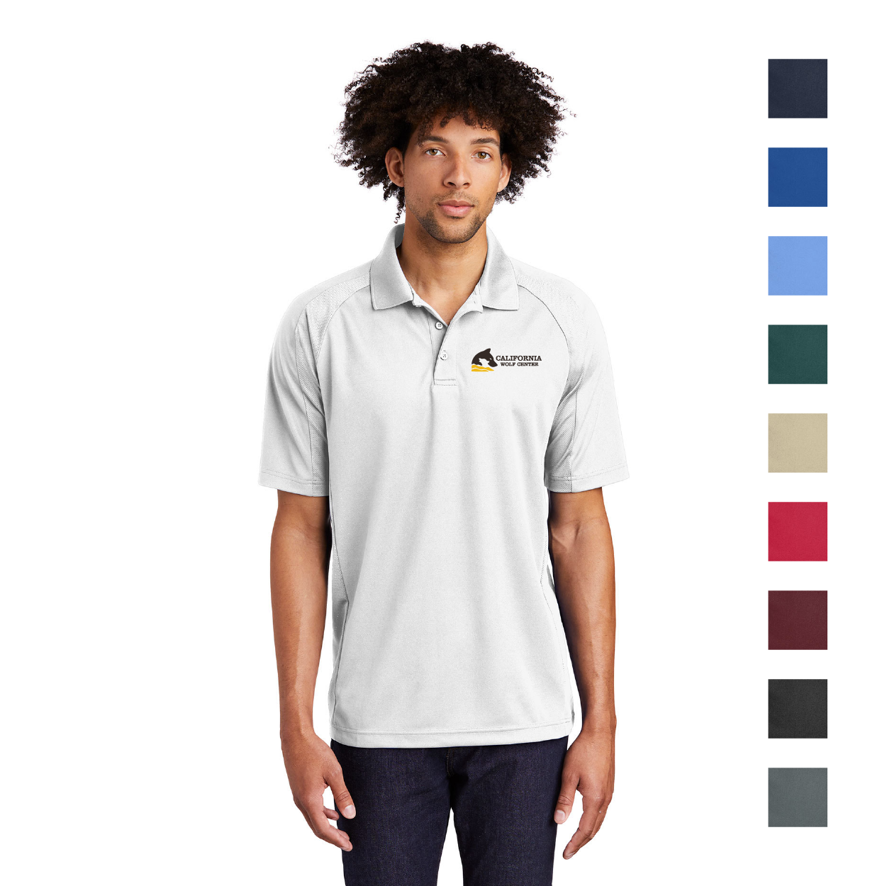 Sport-Tek Dri-Mesh Pro Embroidered Polo - Black