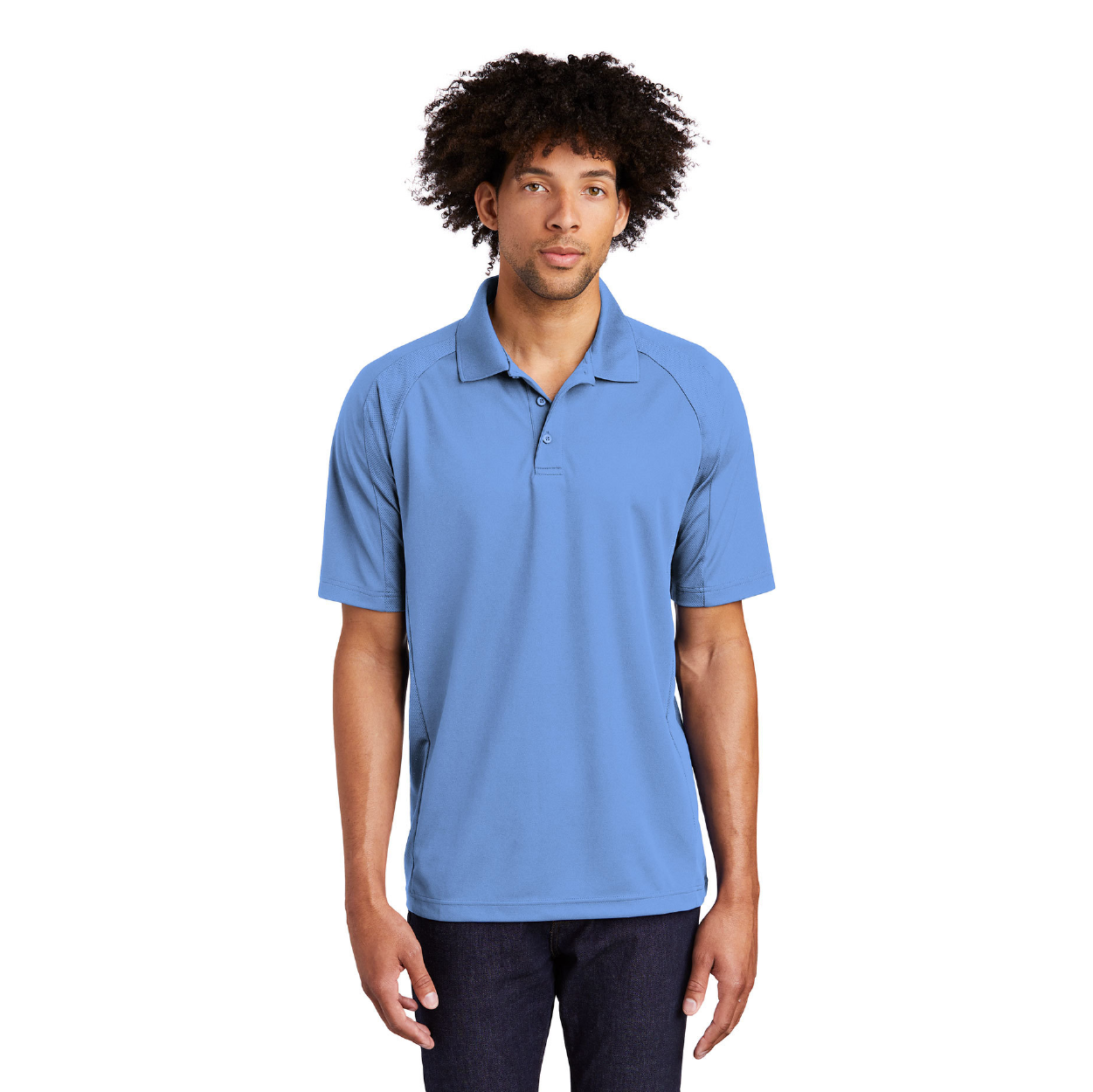 Sport-Tek Dri-Mesh Pro Embroidered Polo - Steel Grey
