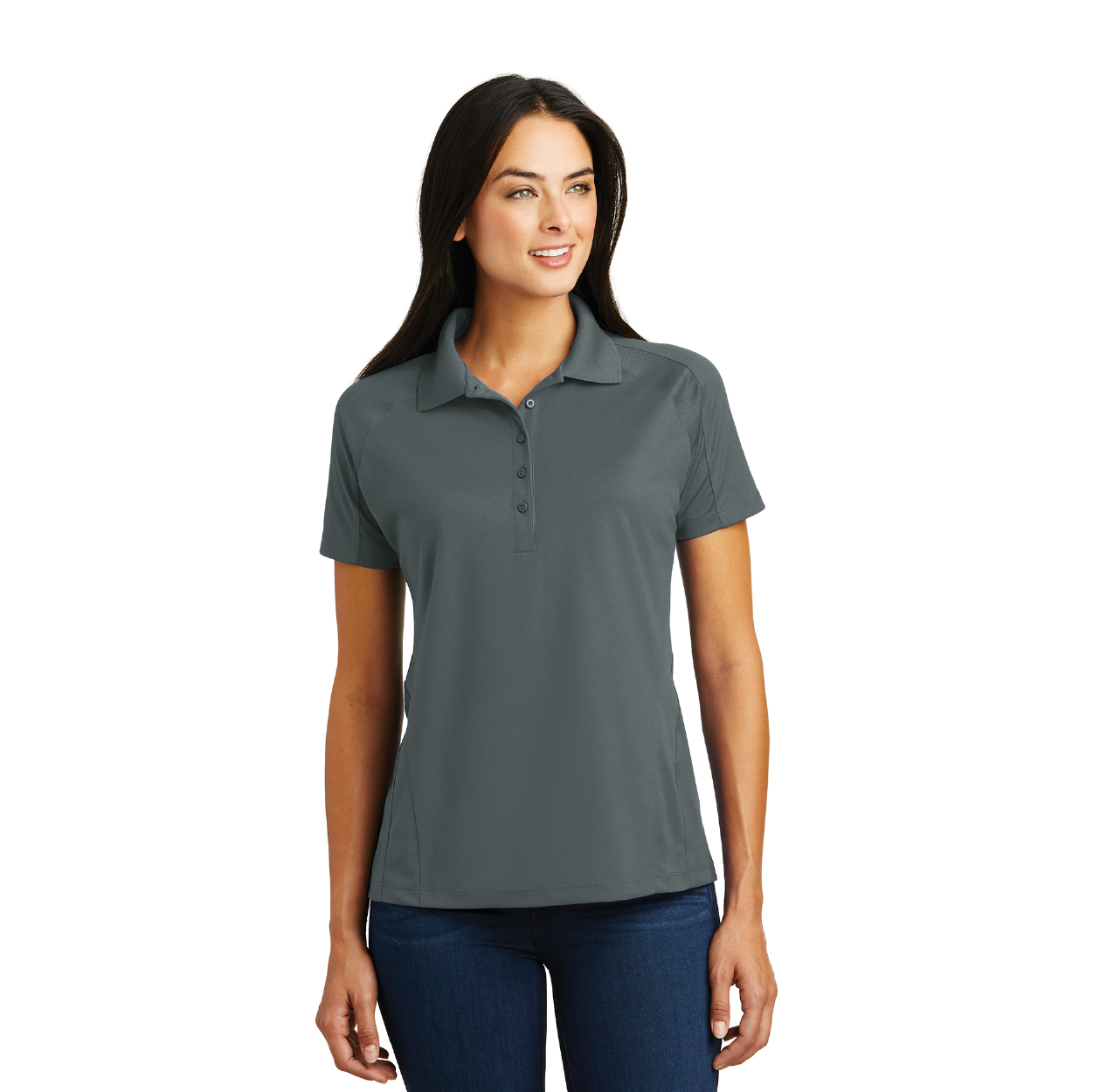 Sport-Tek Women's Dri-Mesh Pro Embroidered Polo - Dark Green