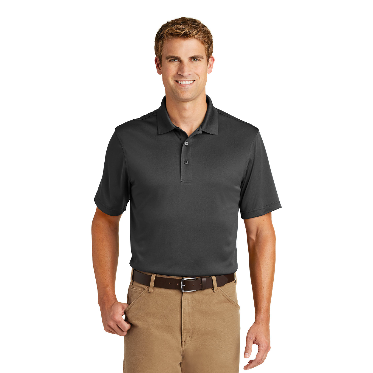 CornerStone - Select Snag-Proof Embroidered Polo - White