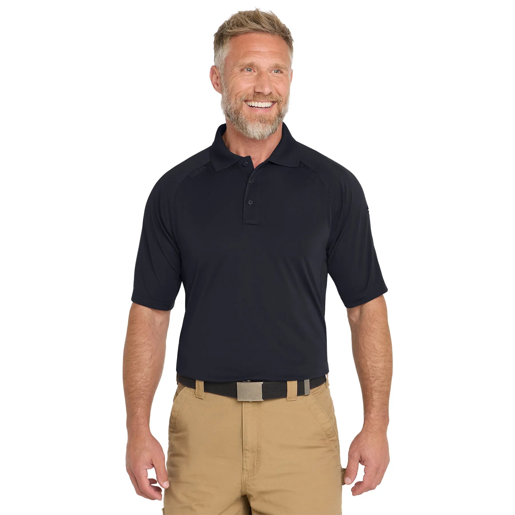 CornerStone Select Lightweight Snag-Proof Tactical Embroidered Polo - Light Grey