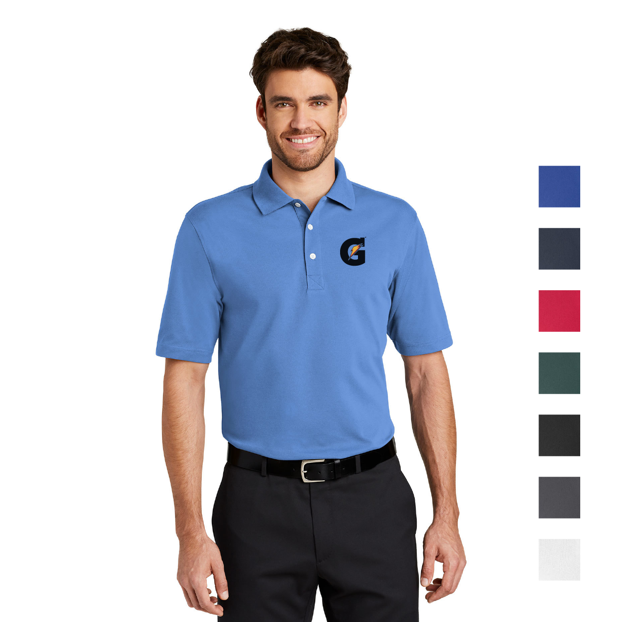 Port Authority Rapid Dry Embroidered Polo - Charcoal Grey