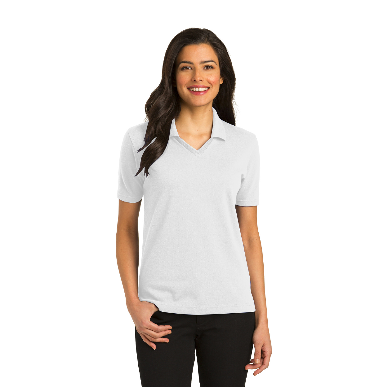 Port Authority Women's Rapid Dry Embroidered Polo - Royal Blue