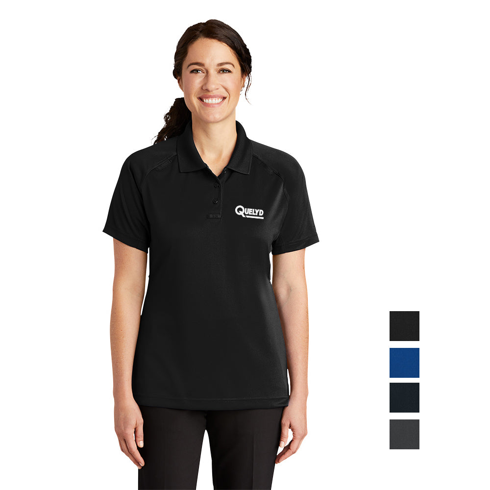 CornerStone Women's Select Snag-Proof Tactical Embroidered Polo - Black (PMS 419C)