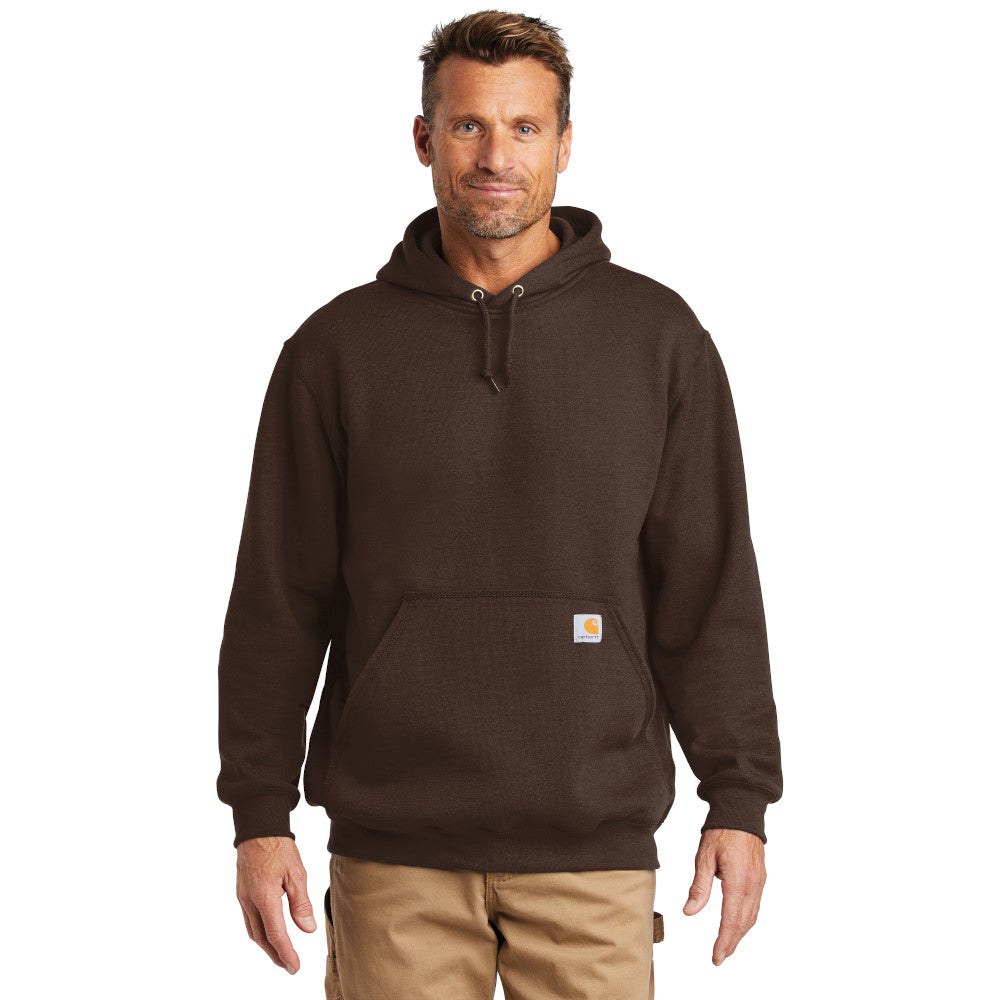 Carhartt Midweight Hooded Sweatshirt Embroidered - Carbon Heather Grey (PMS 7540C)