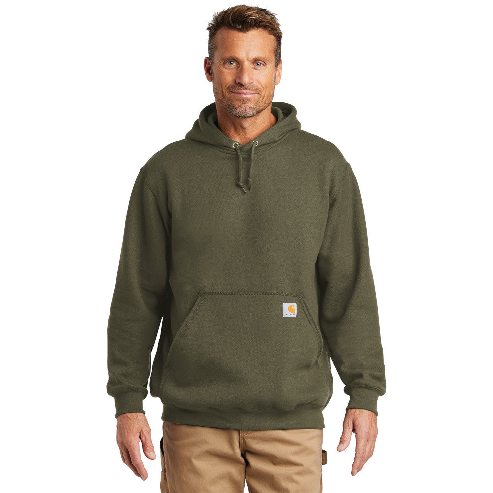 Carhartt Midweight Hooded Sweatshirt Embroidered - Moss Green (PMS 7770C)