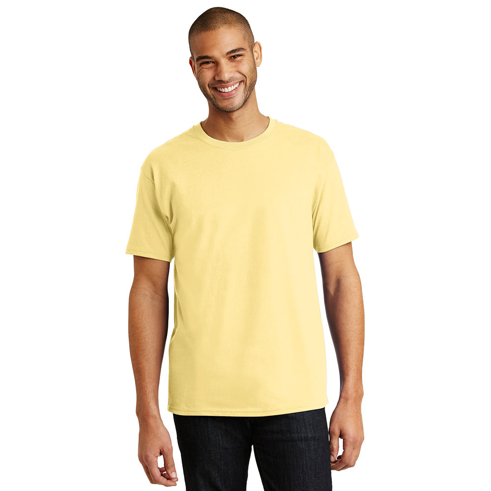 Hanes - Authentic 100% Cotton T-Shirt Decorated - Daffodil Yellow (PMS 1205C)