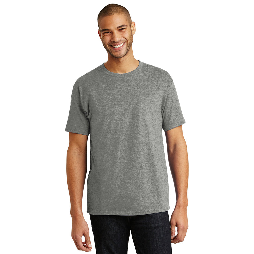 Hanes - Authentic 100% Cotton T-Shirt Decorated - Oxford Grey