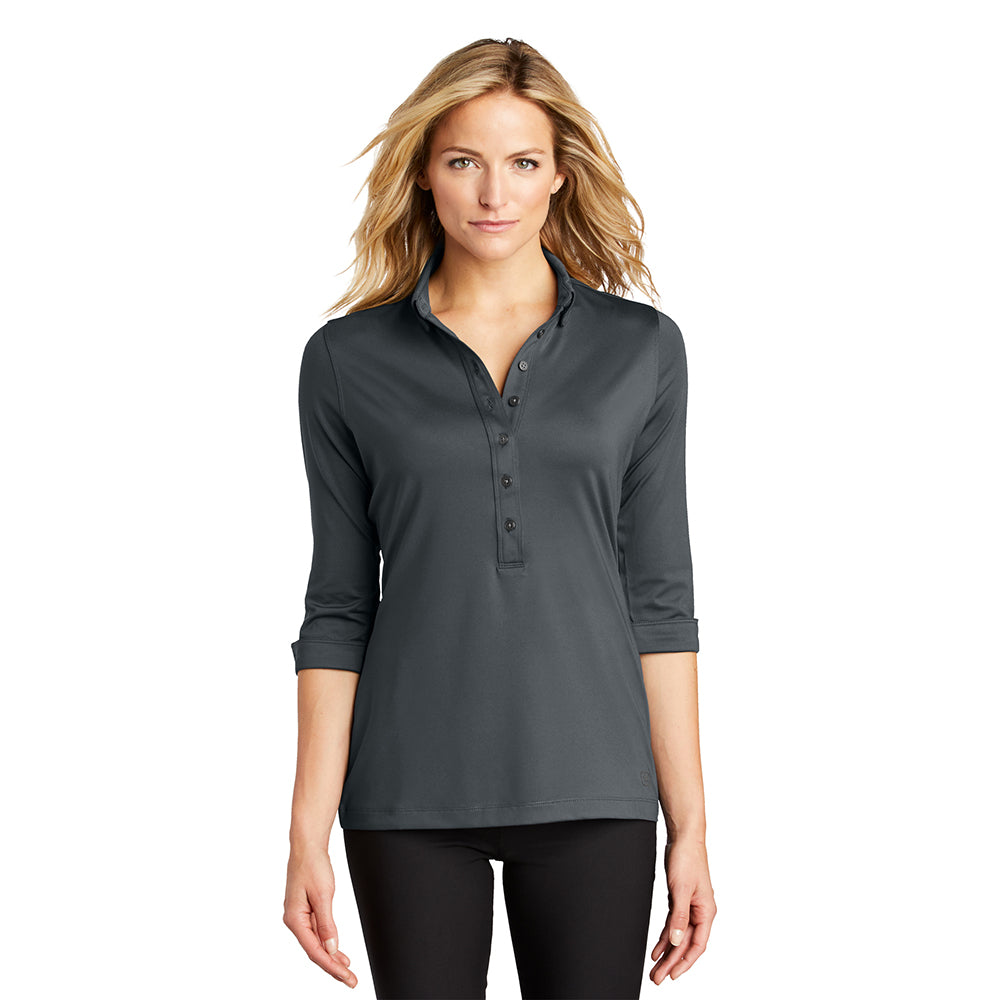 OGIO Women's Gauge Embroidered Polo - Teal Blue Throttle (PMS 3035C)