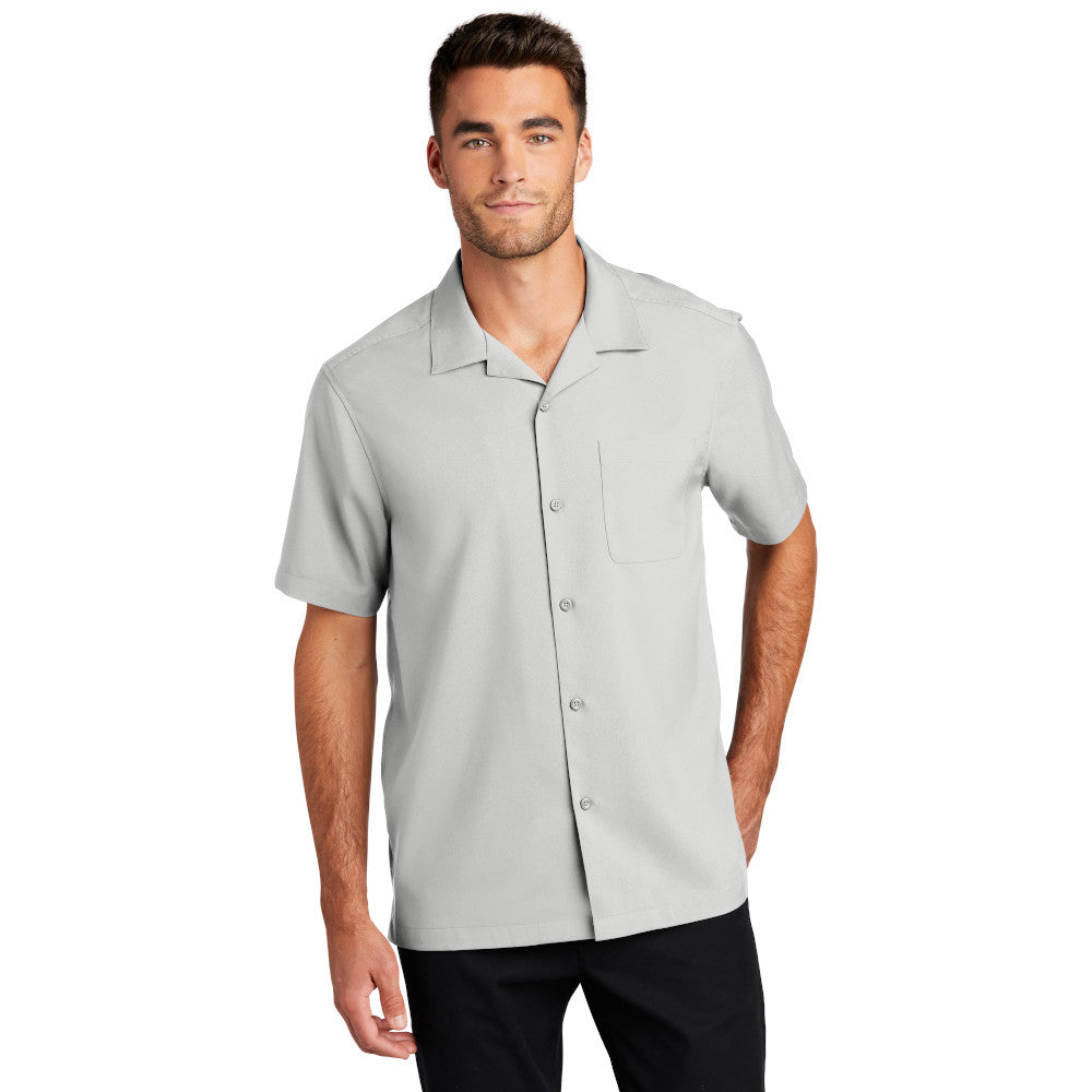Port Authority Short Sleeve Performance Staff Shirt Embroidered – True Blue