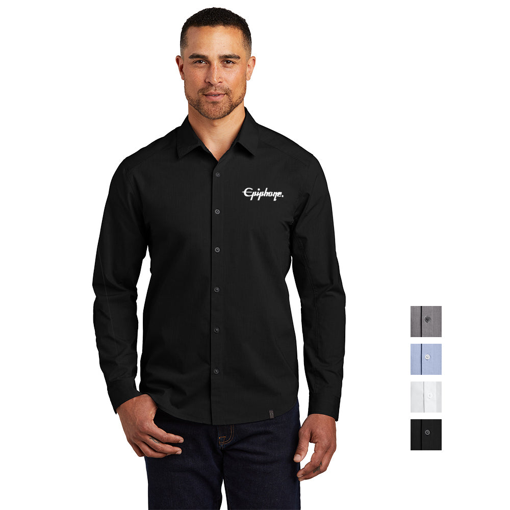 OGIO Commuter Woven Shirt Embroidered – Blacktop Black