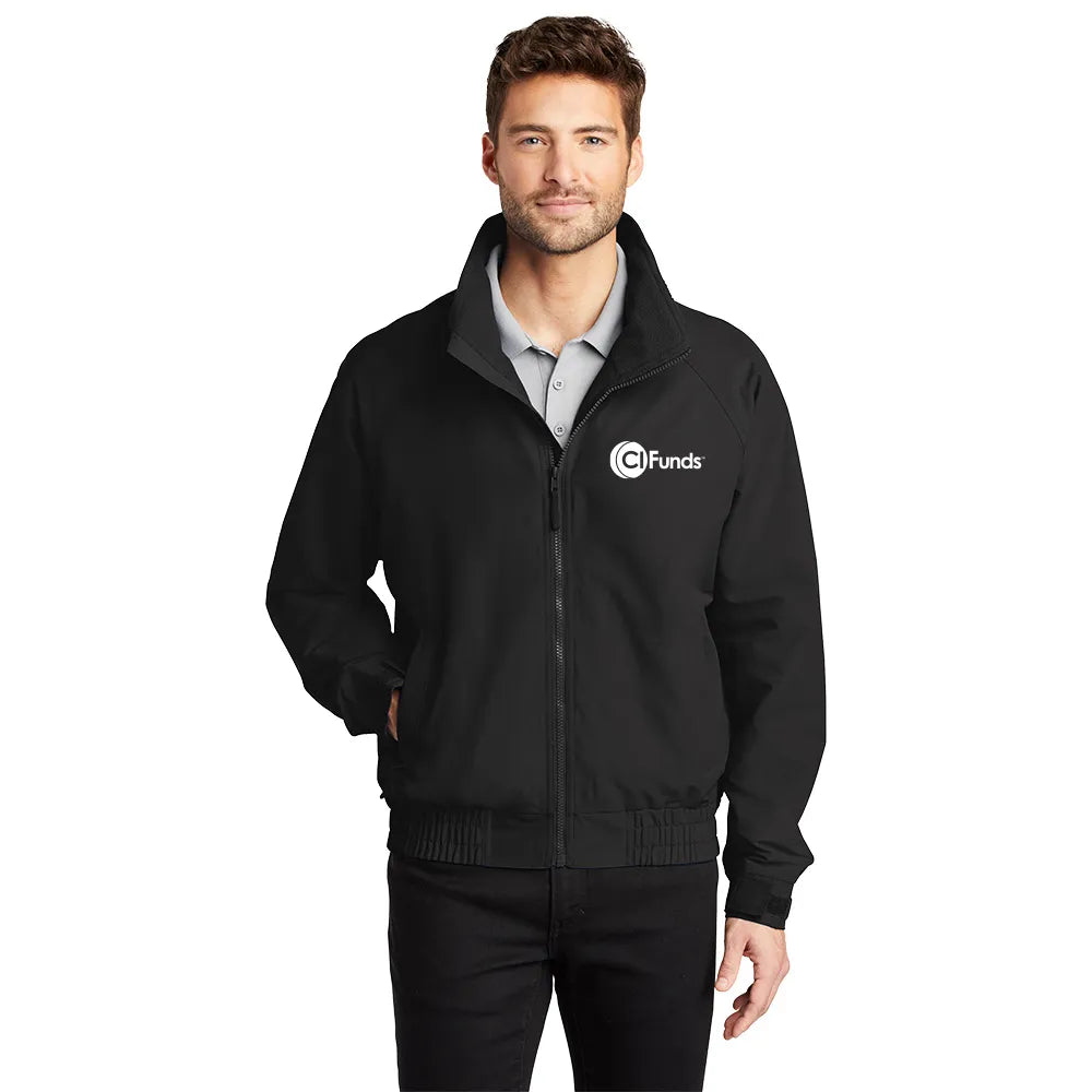 Port Authority Lightweight Charger Embroidered Jacket – True Black