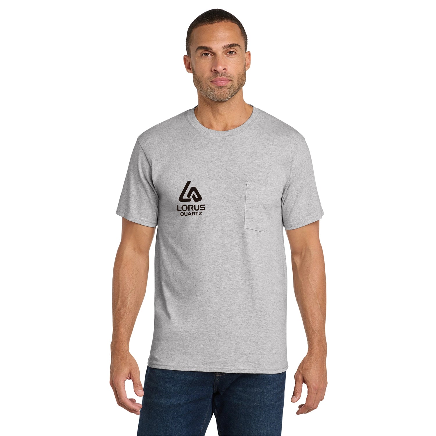 Port & Co Decorated Core Cotton Pocket Tee