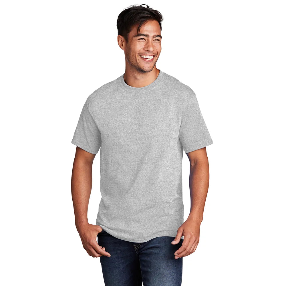 Port & Company Core Cotton Tee Decorated - Ash Grey