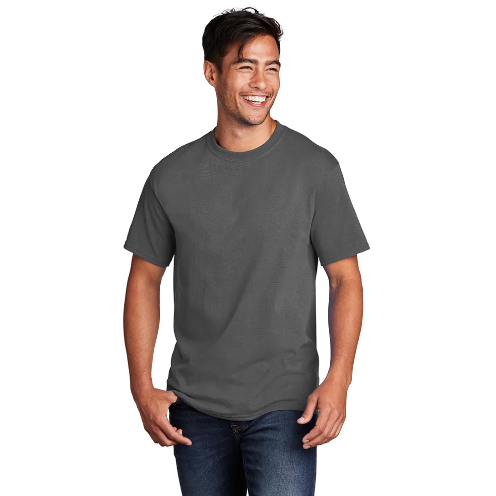 Port & Company Core Cotton Tee Decorated - Charcoal Grey