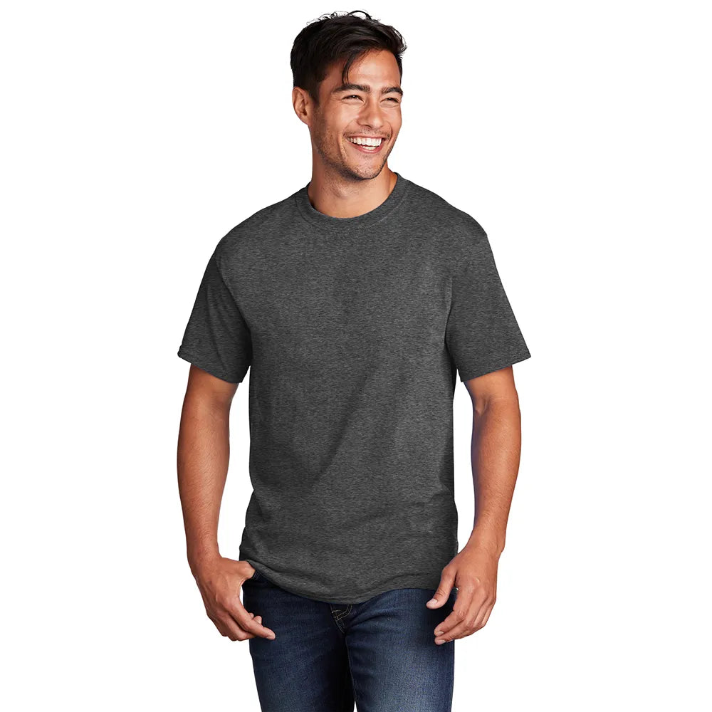 Port & Company Core Cotton Tee Decorated - Graphite Grey Heather
