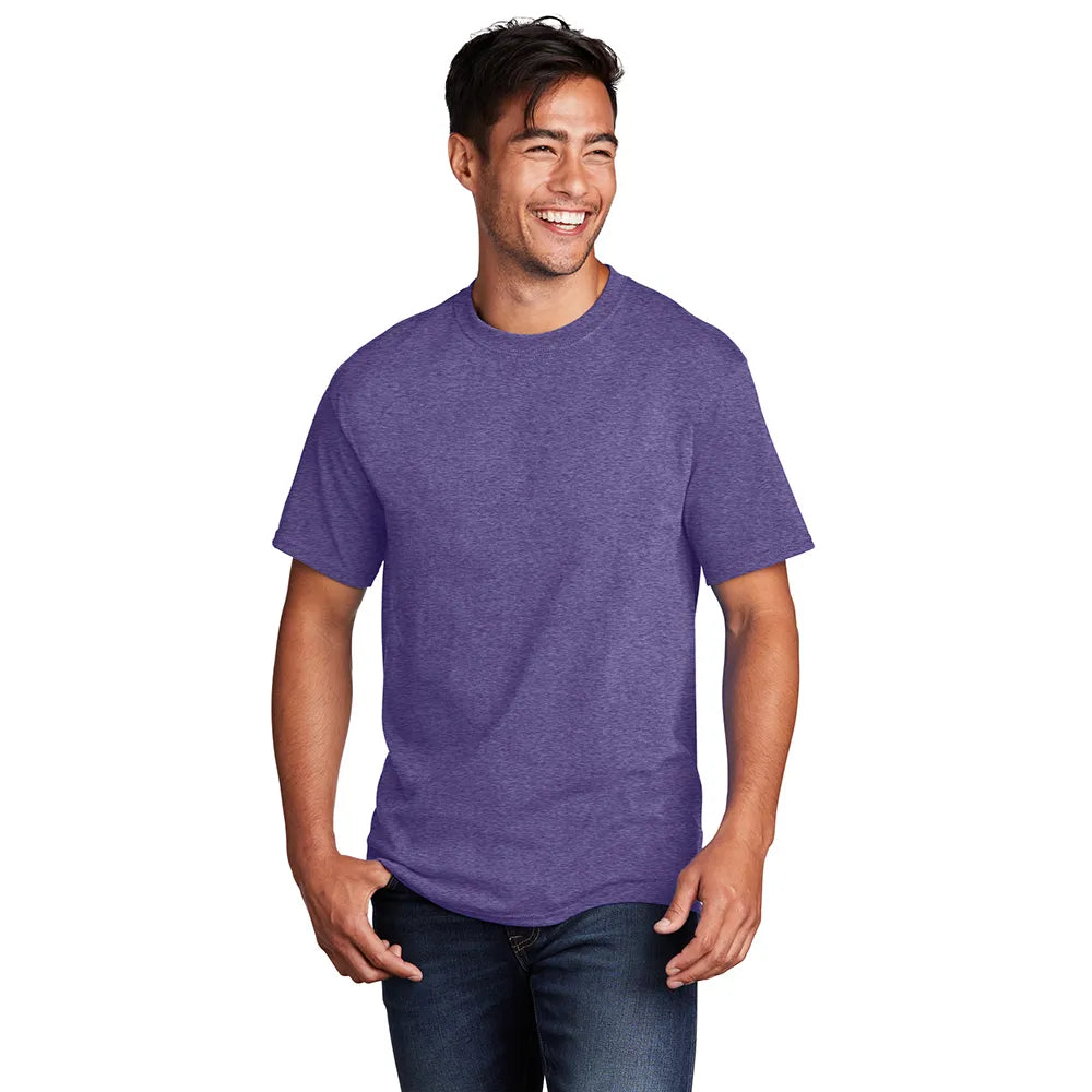 Port & Company Core Cotton Tee Decorated - Purple