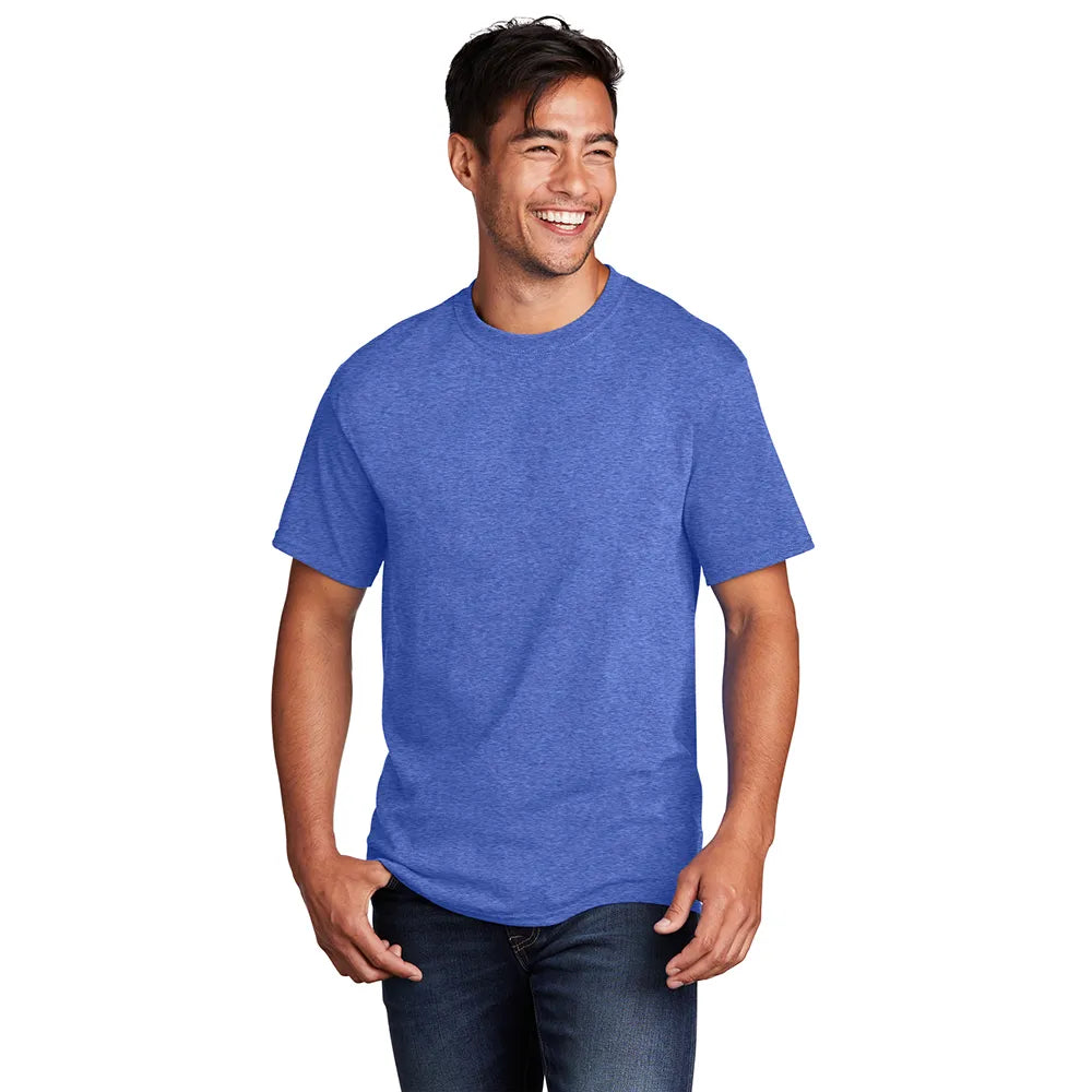 Port & Company Core Cotton Tee Decorated - Royal Blue