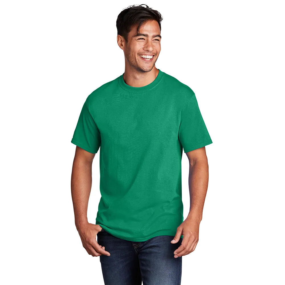 Port & Company Core Cotton Tee Decorated - Kelly Green