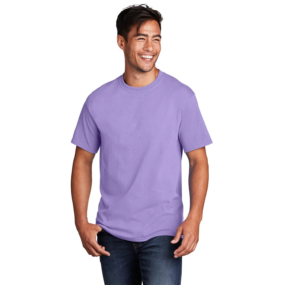 Port & Company Core Cotton Tee Decorated - Lavender Purple