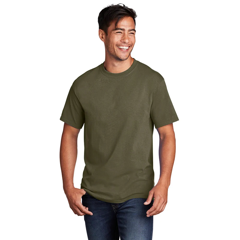 Port & Company Core Cotton Tee Decorated - Olive Drab Green