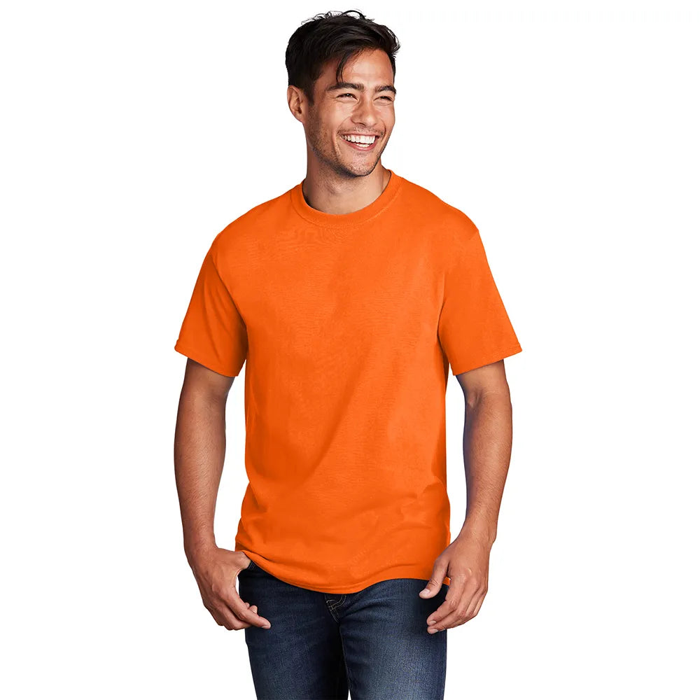Port & Company Core Cotton Tee Decorated - S. Orange