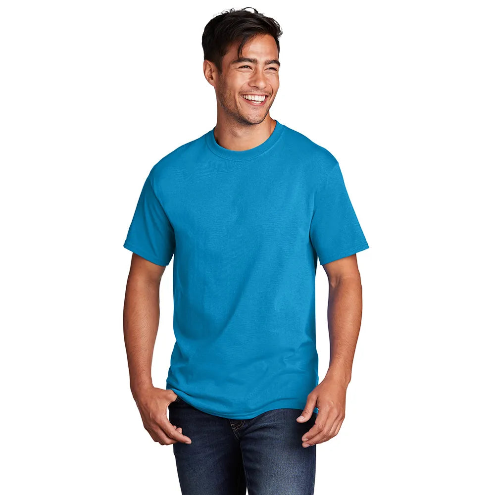 Port & Company Core Cotton Tee Decorated - Sapphire Blue