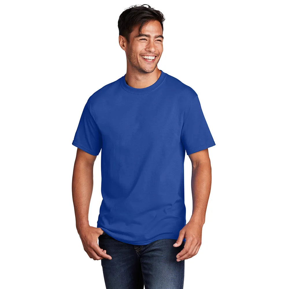 Port & Company Core Cotton Tee Decorated - True Royal Blue