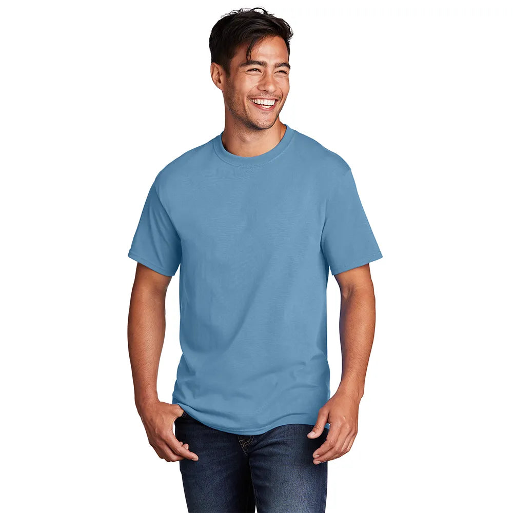 Port & Company Core Cotton Tee Decorated - Tundra Blue