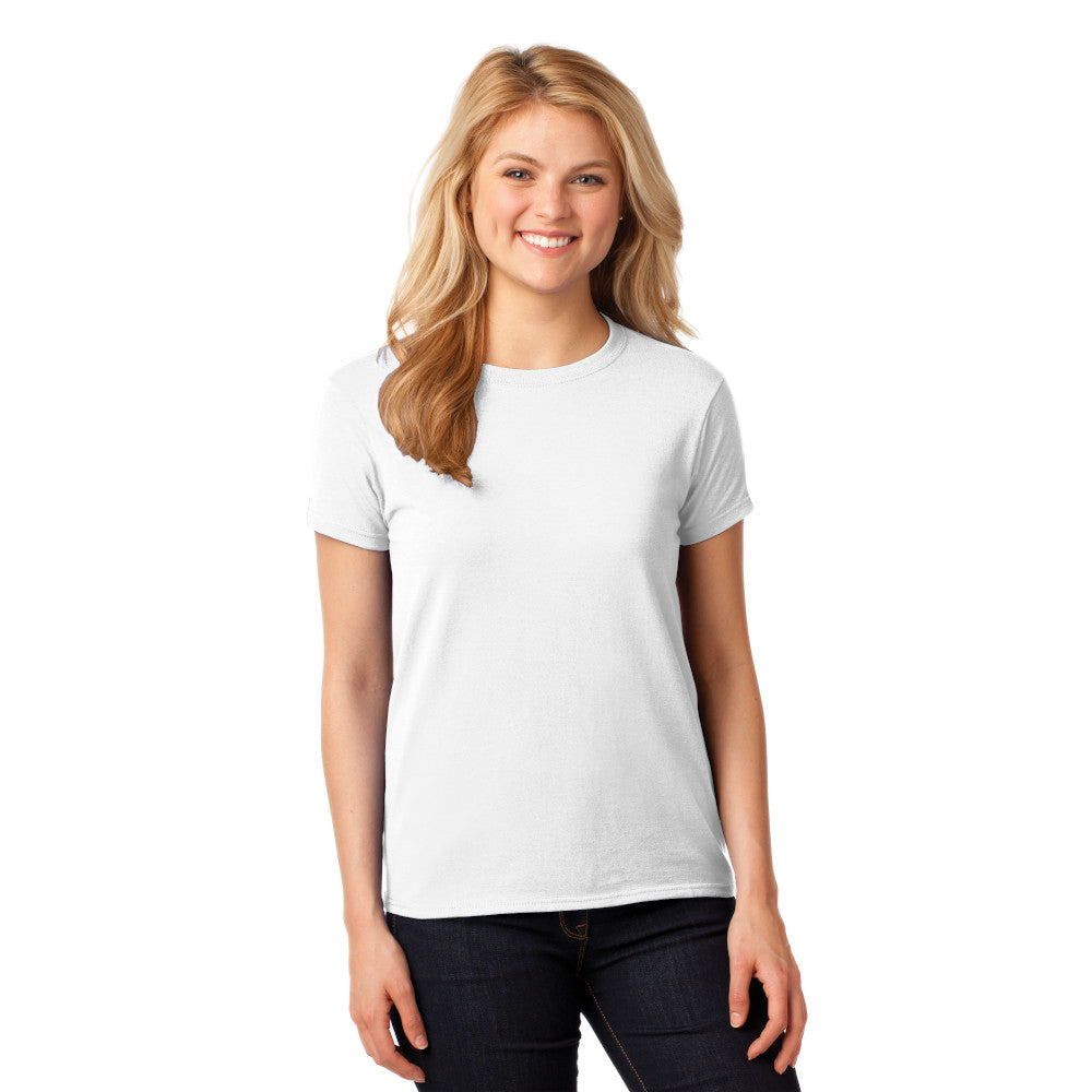 Gildan Women's Heavy Cotton 100% Cotton T-Shirt Decorated - Sport Grey