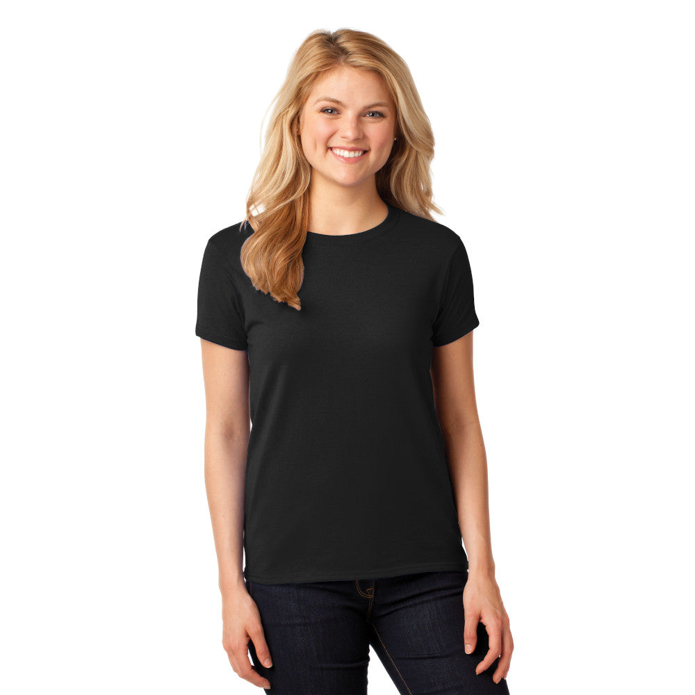 Gildan Women's Heavy Cotton 100% Cotton T-Shirt Decorated - Black