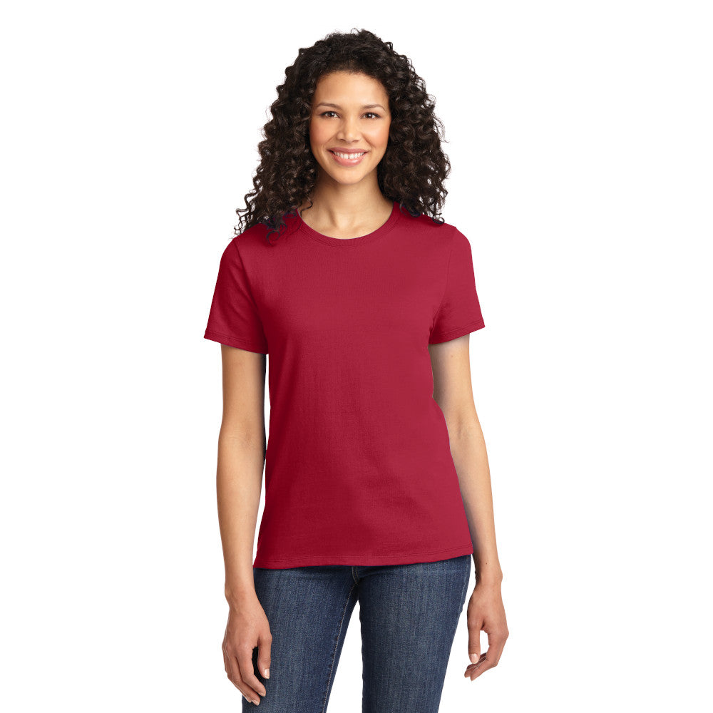 Port & Company Women's Essential Tee Decorated - White