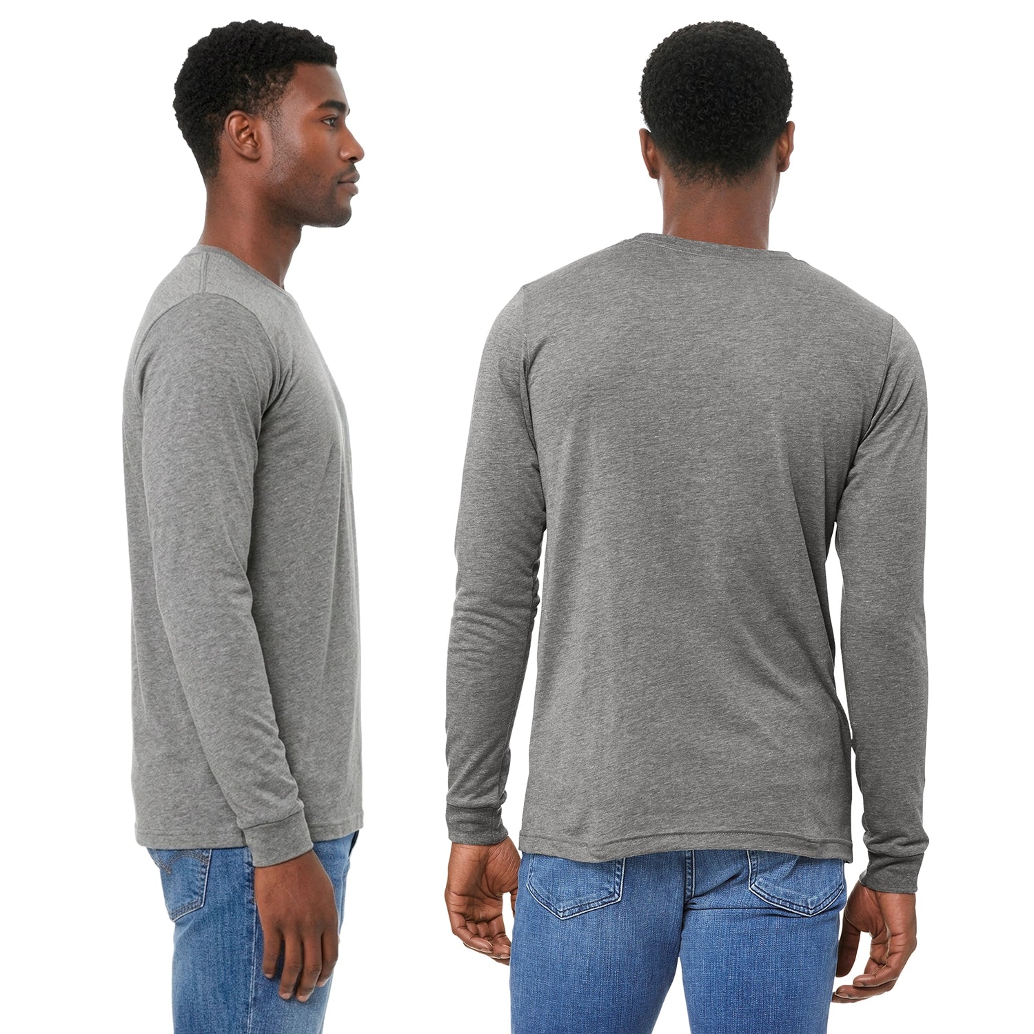 BELLA+CANVAS Decorated Unisex Triblend Long Sleeve Tee