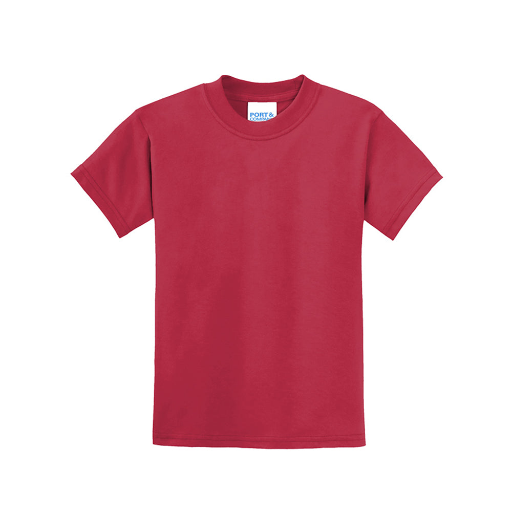 Port & Company Youth Core Blend Tee Decorated