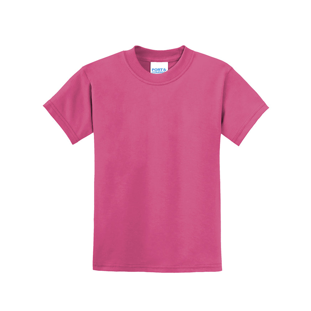 Port & Company Youth Core Blend Tee Decorated