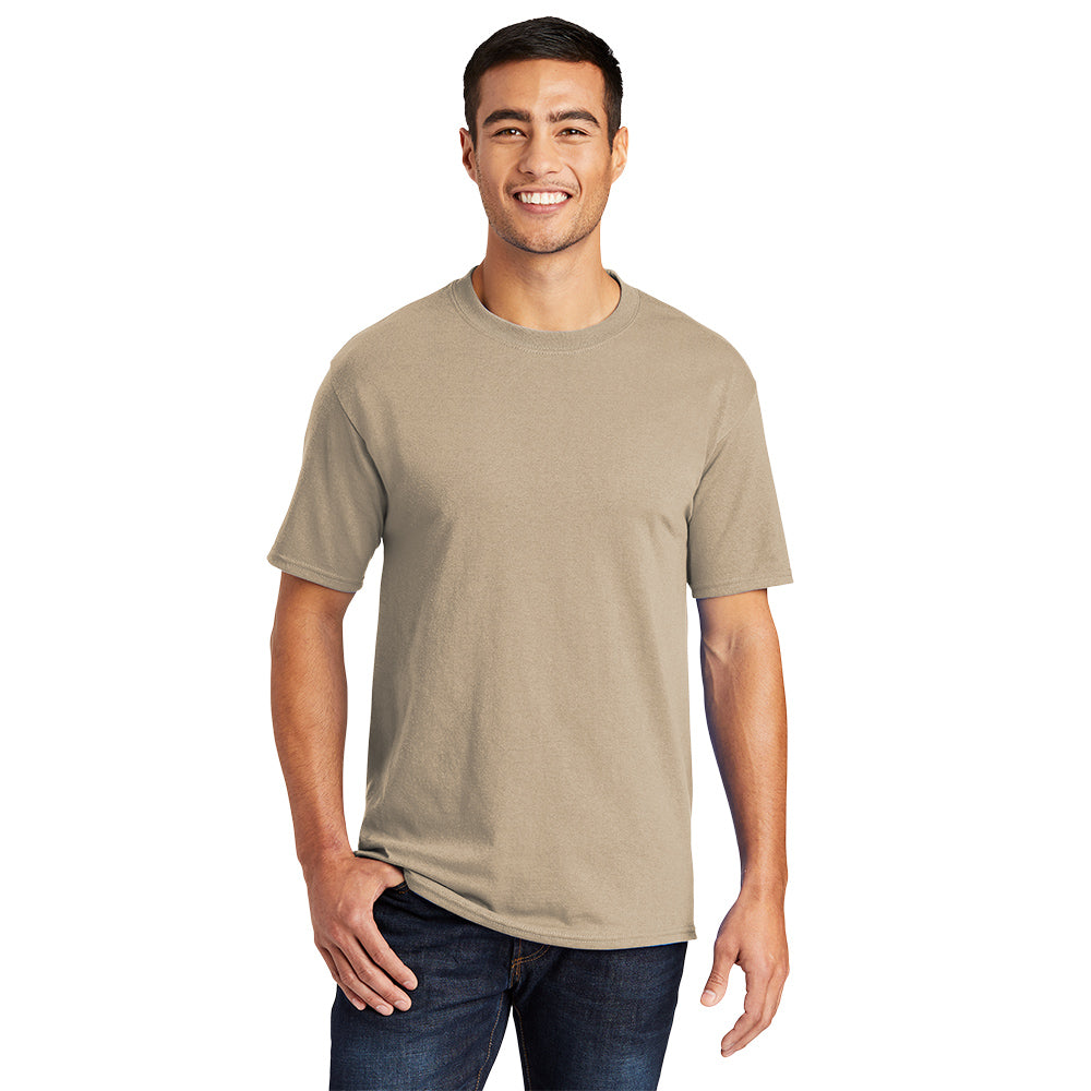 Port & Company Core Blend Tee Decorated - Desert Sand Brown