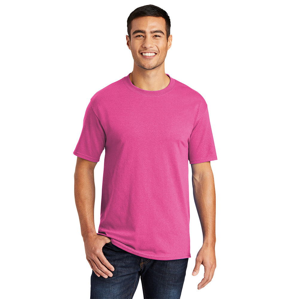 Port & Company Core Blend Tee Decorated - Sangria Pink