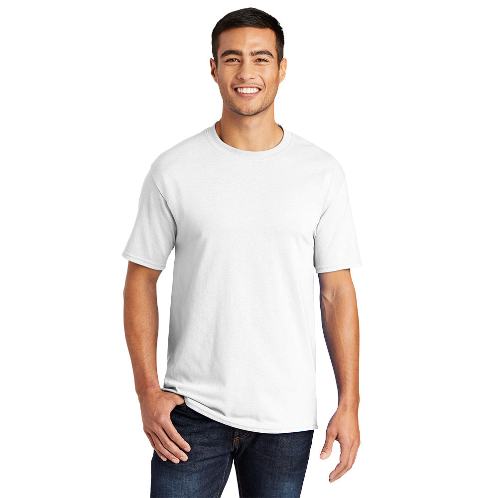 Port & Company Core Blend Tee Decorated - White