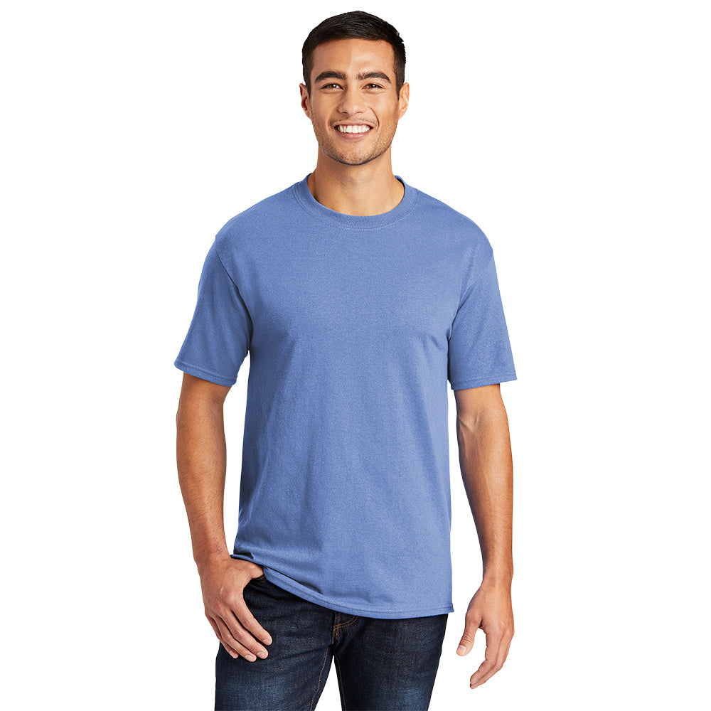 Port & Company Core Blend Tee Decorated - Carolina Blue