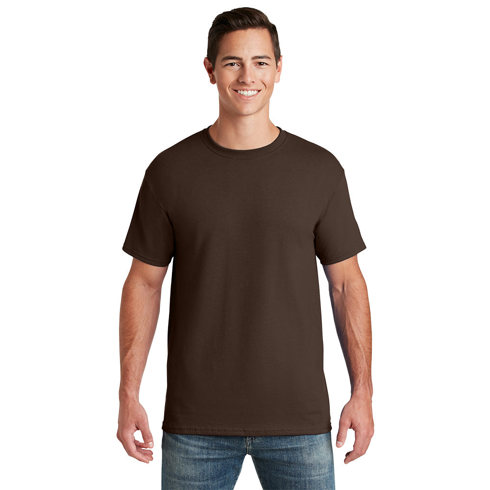 Jerzees - Dri-Power 50/50 Cotton/Poly T-Shirt Decorated - Chocolate Brown
