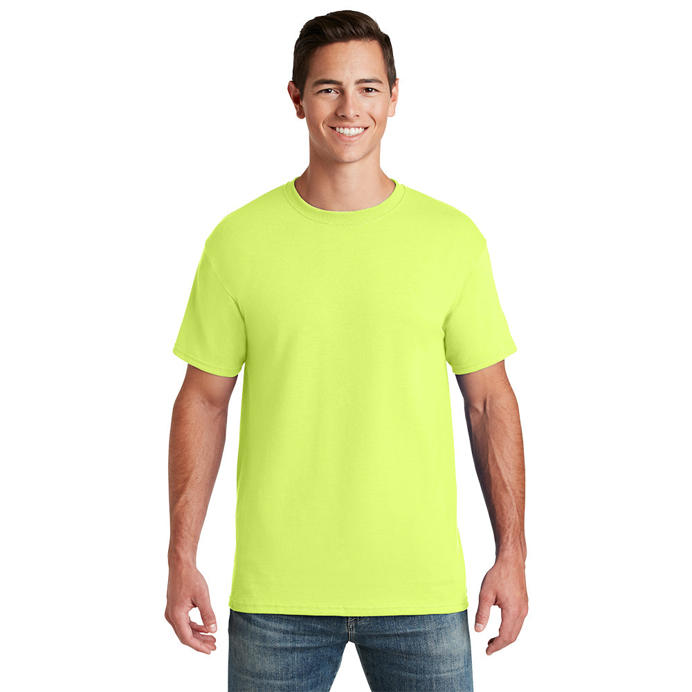Jerzees - Dri-Power 50/50 Cotton/Poly T-Shirt Decorated - Safety Green