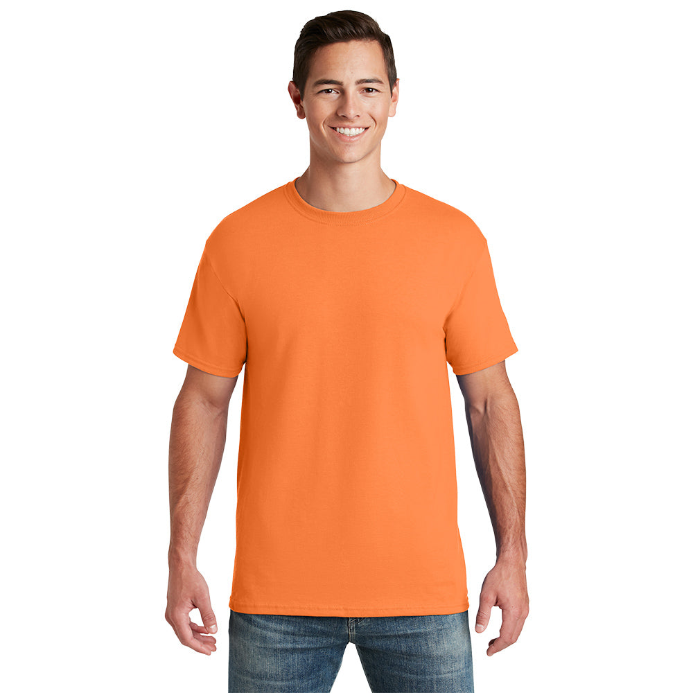 Jerzees - Dri-Power 50/50 Cotton/Poly T-Shirt Decorated - Safety Orange