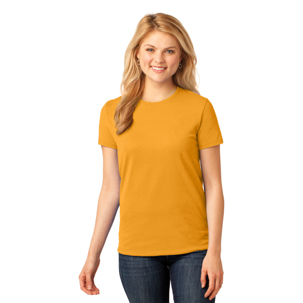 Port & Company Women's Core Cotton Tee Decorated - Kelly Green