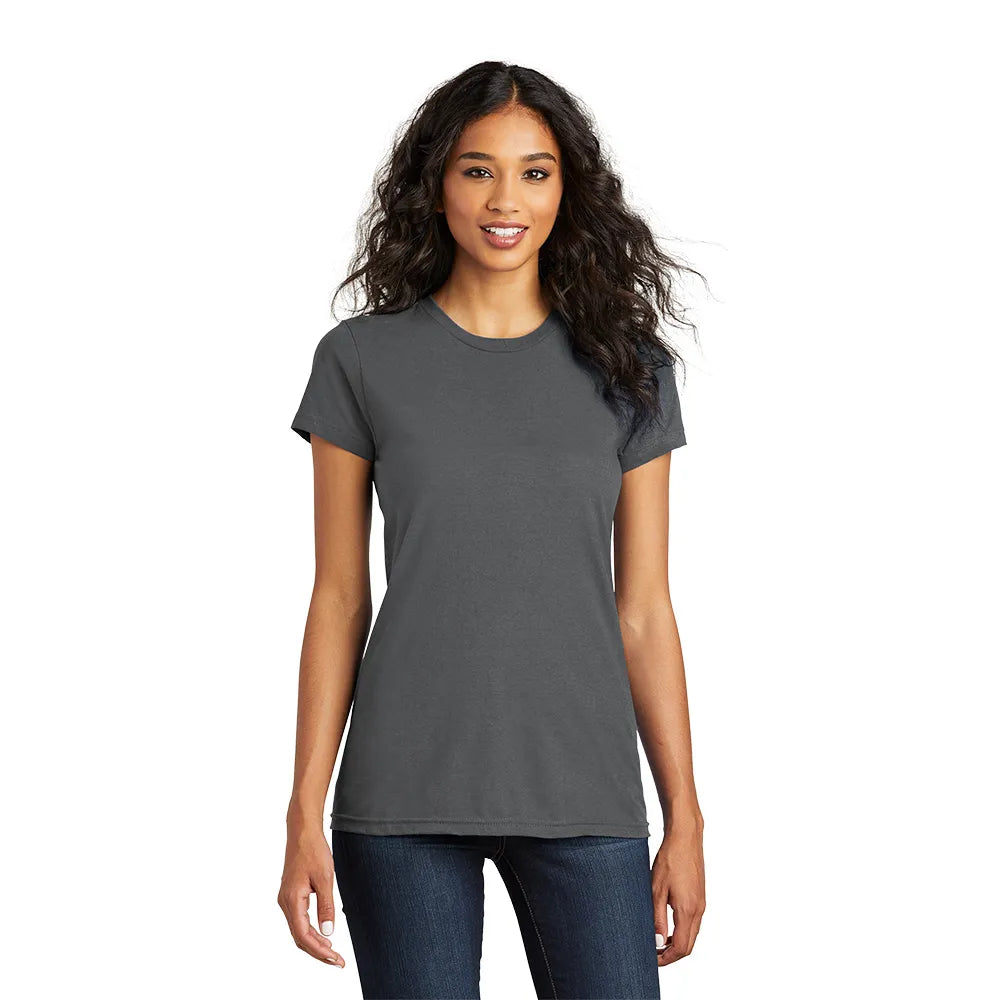 District Women’s Fitted The Concert Tee Decorated - Charcoal Grey