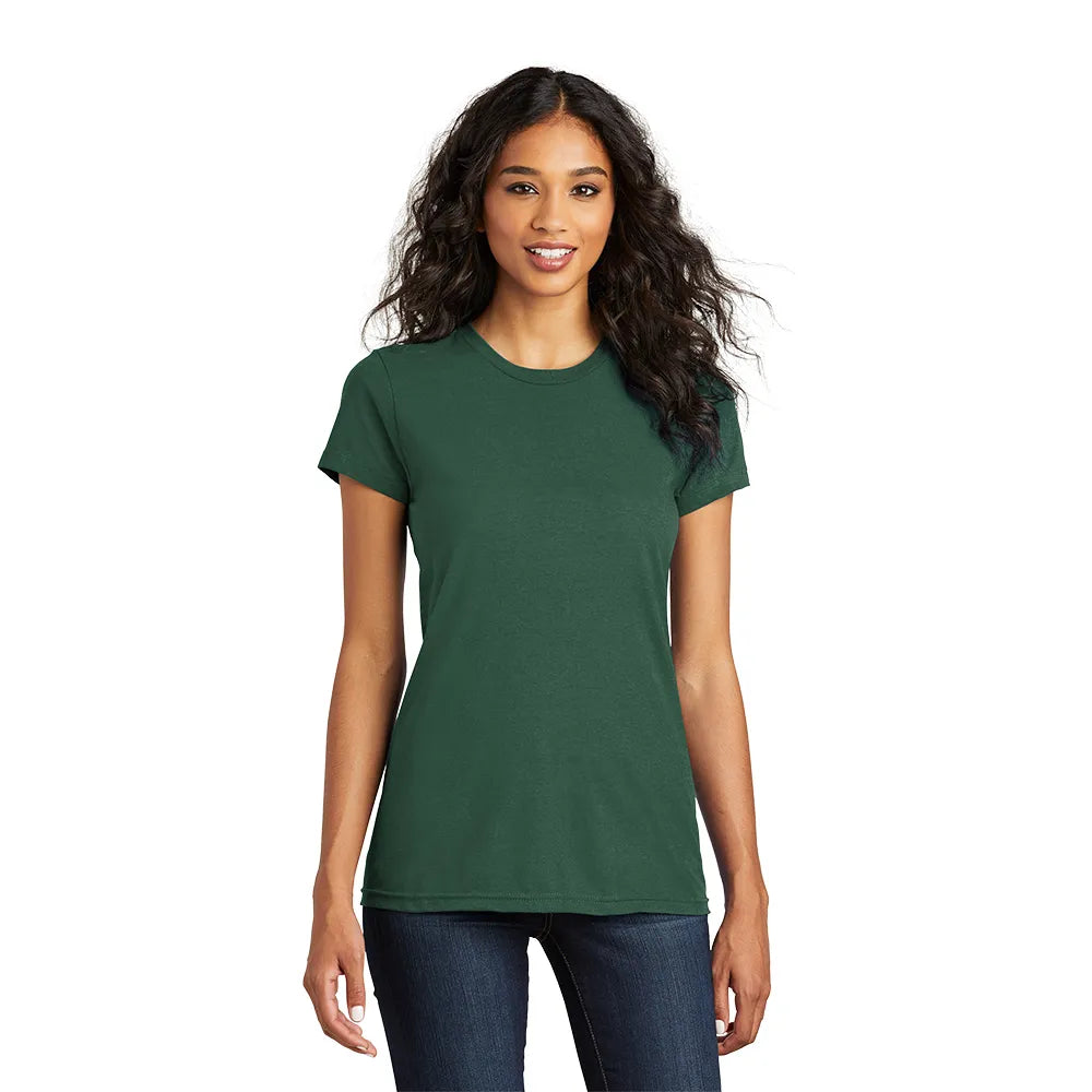 District Women’s Fitted The Concert Tee Decorated - Forest Green
